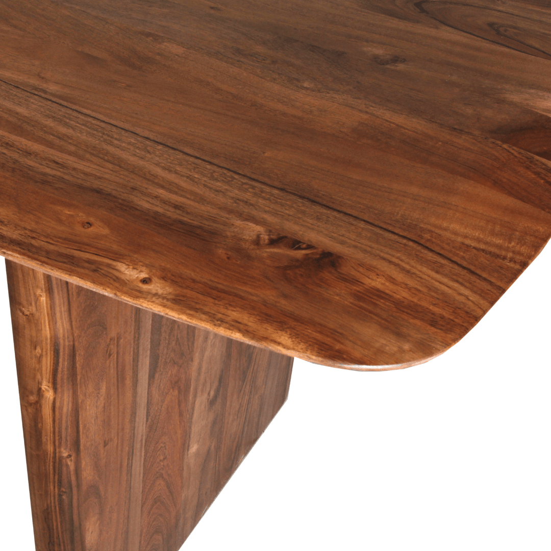 79 inch Tokyo Acacia Wood Dining Table - Rustic Furniture Outlet