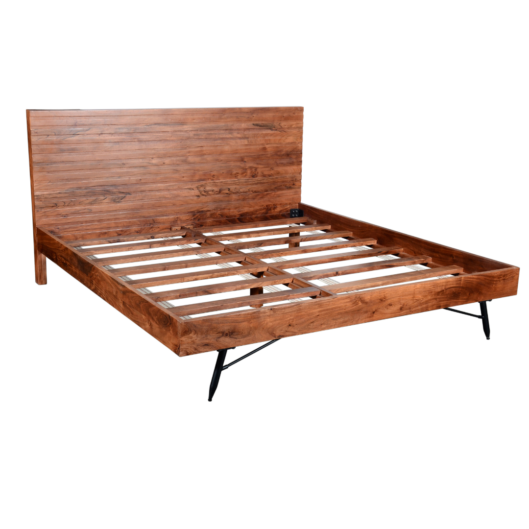 ARIA - Acacia Wood Bed