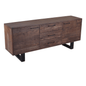 ASIA - Wide 3 Drawer, 2 doors Acacia Wood Sideboard - Rustic Furniture Outlet