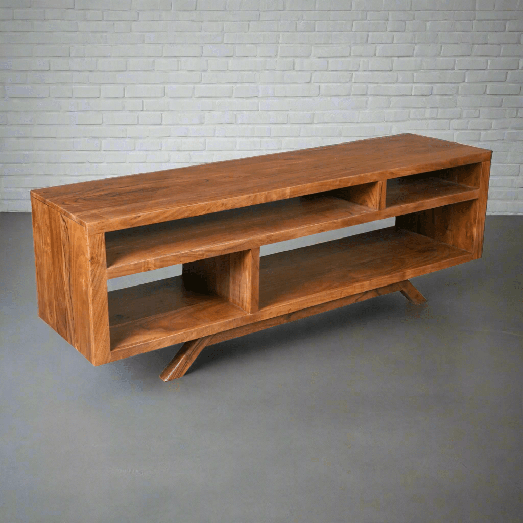 DAYTON - Rustic Modern TV Unit - Rustic Furniture Outlet