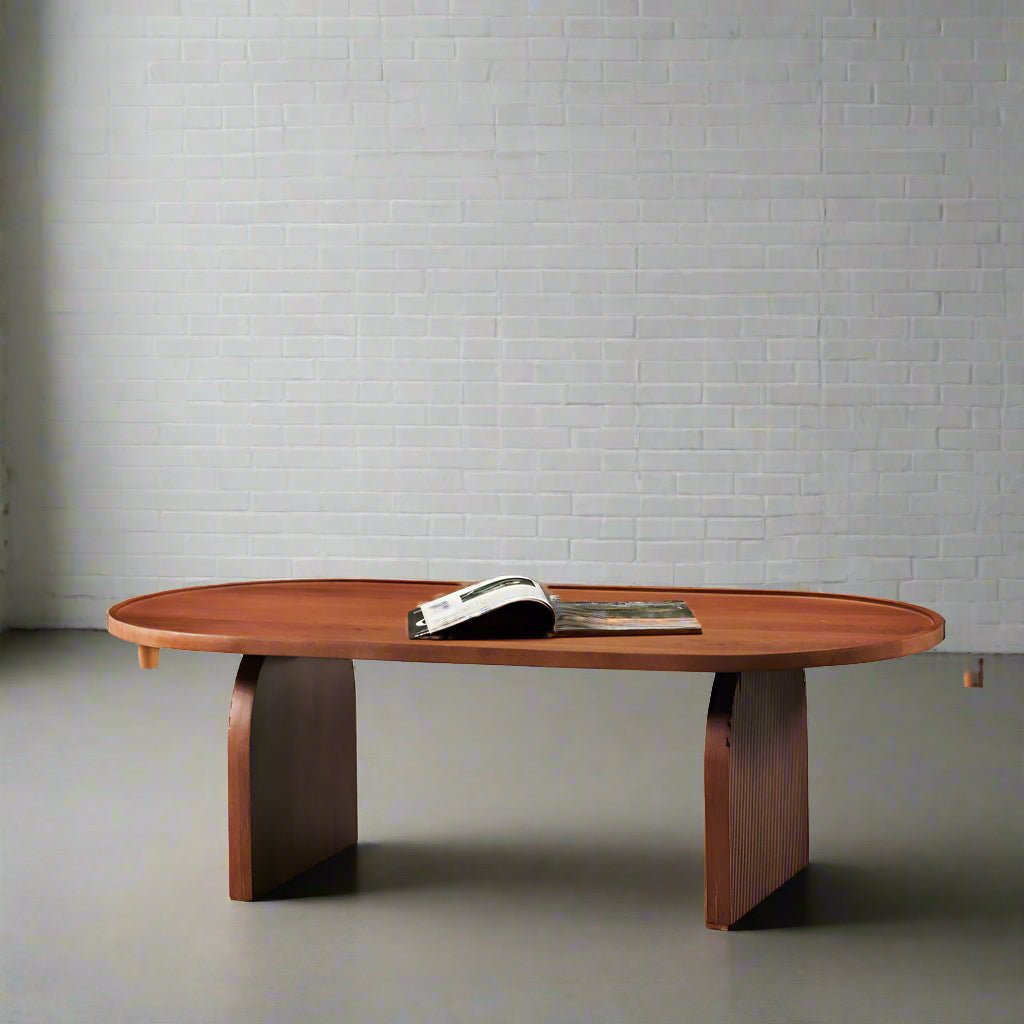 ELLIPSE - Mango Wood Coffee Table - Rustic Furniture Outlet