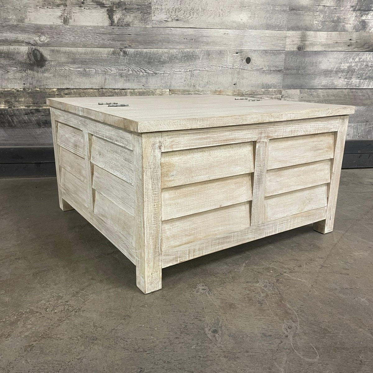 Hampton Square Coffee Table trunk - Rustic Furniture Outlet