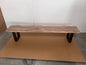 Kollbrunn Natural mango wood bench - Rustic Furniture Outlet