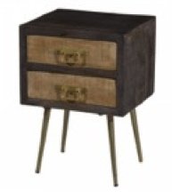 LIARA 2 DRAWER NIGHT STAND - Rustic Furniture Outlet