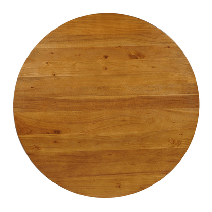 LOUISIANA 47 inch round Acacia Wood Dining Table - Rustic Furniture Outlet