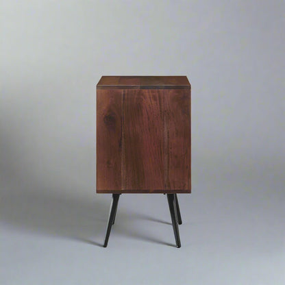 MADRID - Acacia Wood Nightstand - Rustic Furniture Outlet