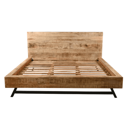 MAURA - Mango Wood Bed - Rustic Furniture Outlet