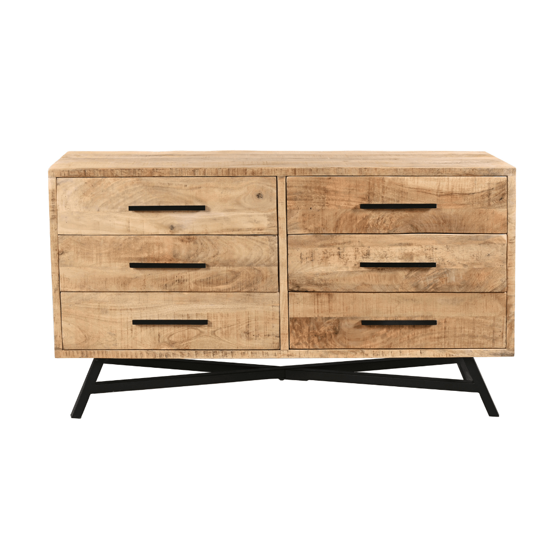 MAURA - Mango Wood Dresser - Rustic Furniture Outlet