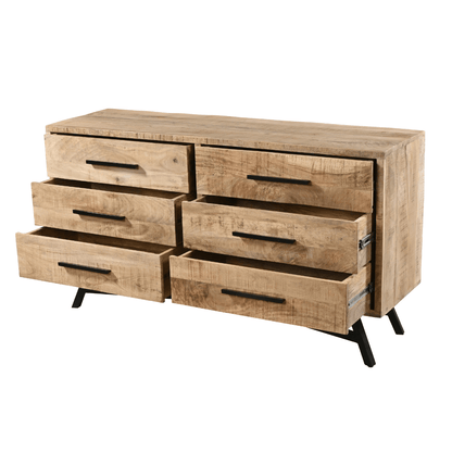 MAURA - Mango Wood Dresser - Rustic Furniture Outlet