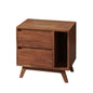 OSAKA - Acacia Wood Nightstand - Rustic Furniture Outlet