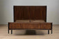 OVAL - Solid Mango mid century modern Queen Bed - Rustic Furniture Outlet