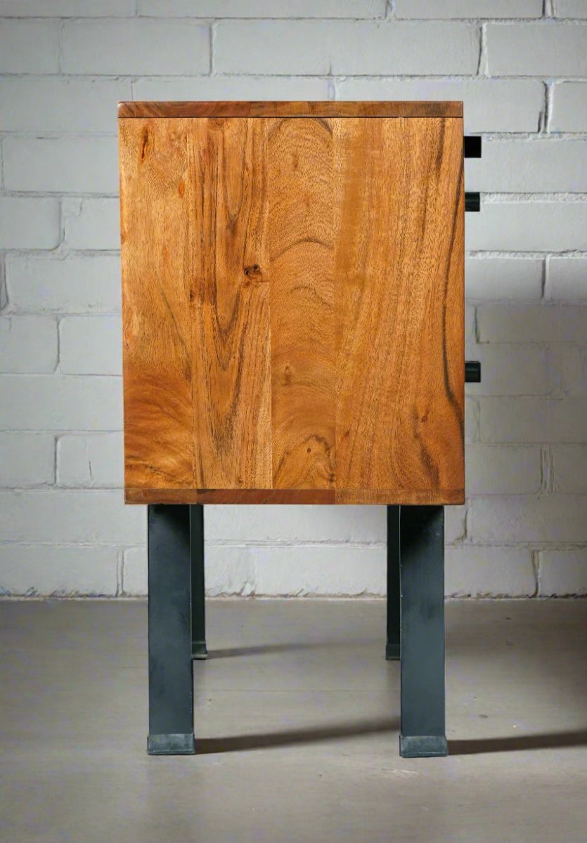 PALMA - Acacia wood Nightstand - Rustic Furniture Outlet