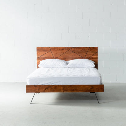 PALMA - Queen Acacia Wood Bed - Rustic Furniture Outlet