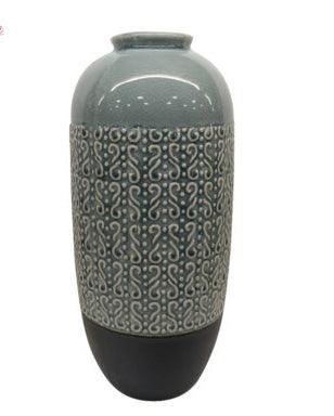 PATTERNED TABLE VASE - Rustic Furniture Outlet