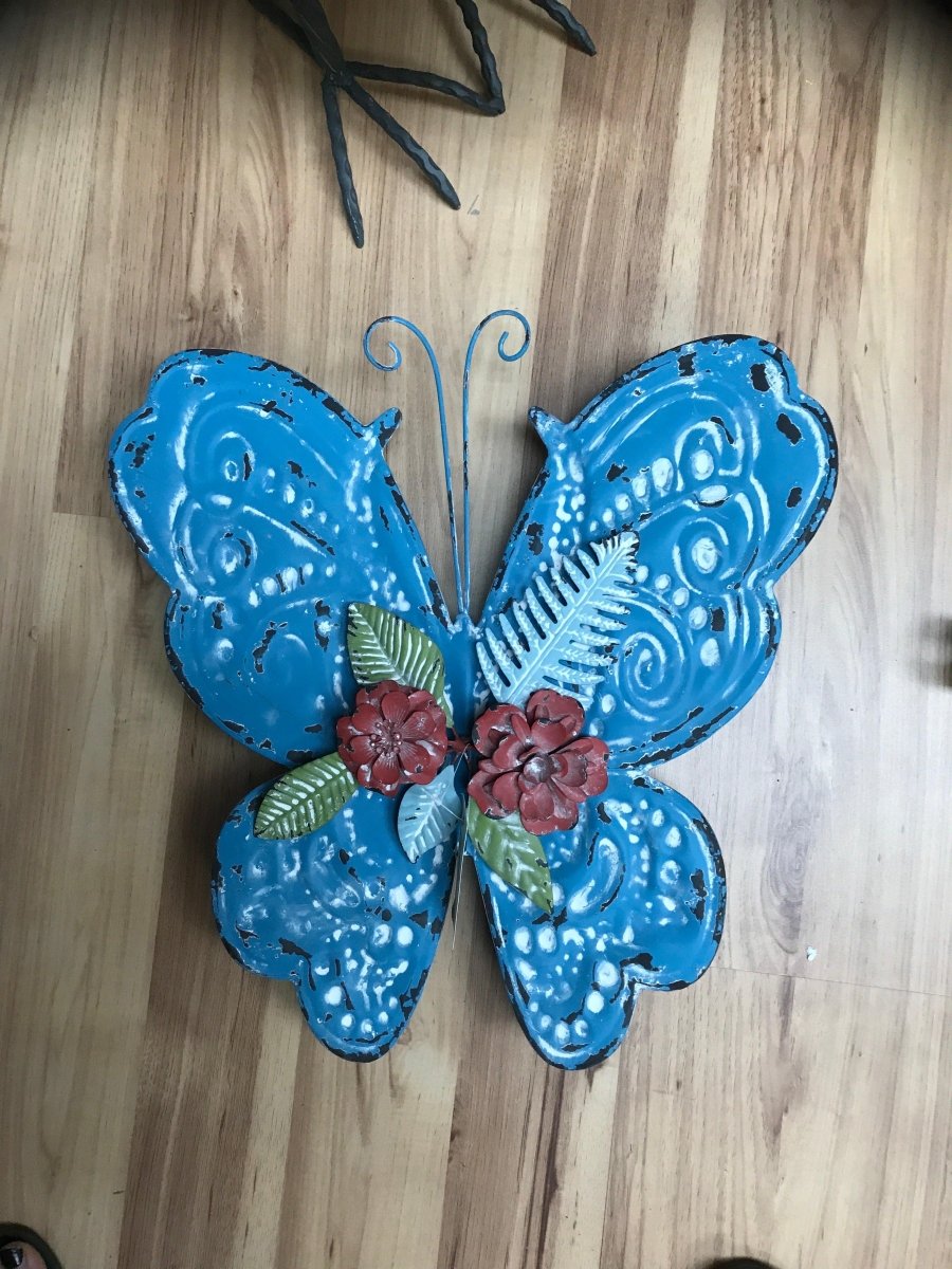 PRETTY BLUE BUTTERFLY - Rustic Furniture Outlet