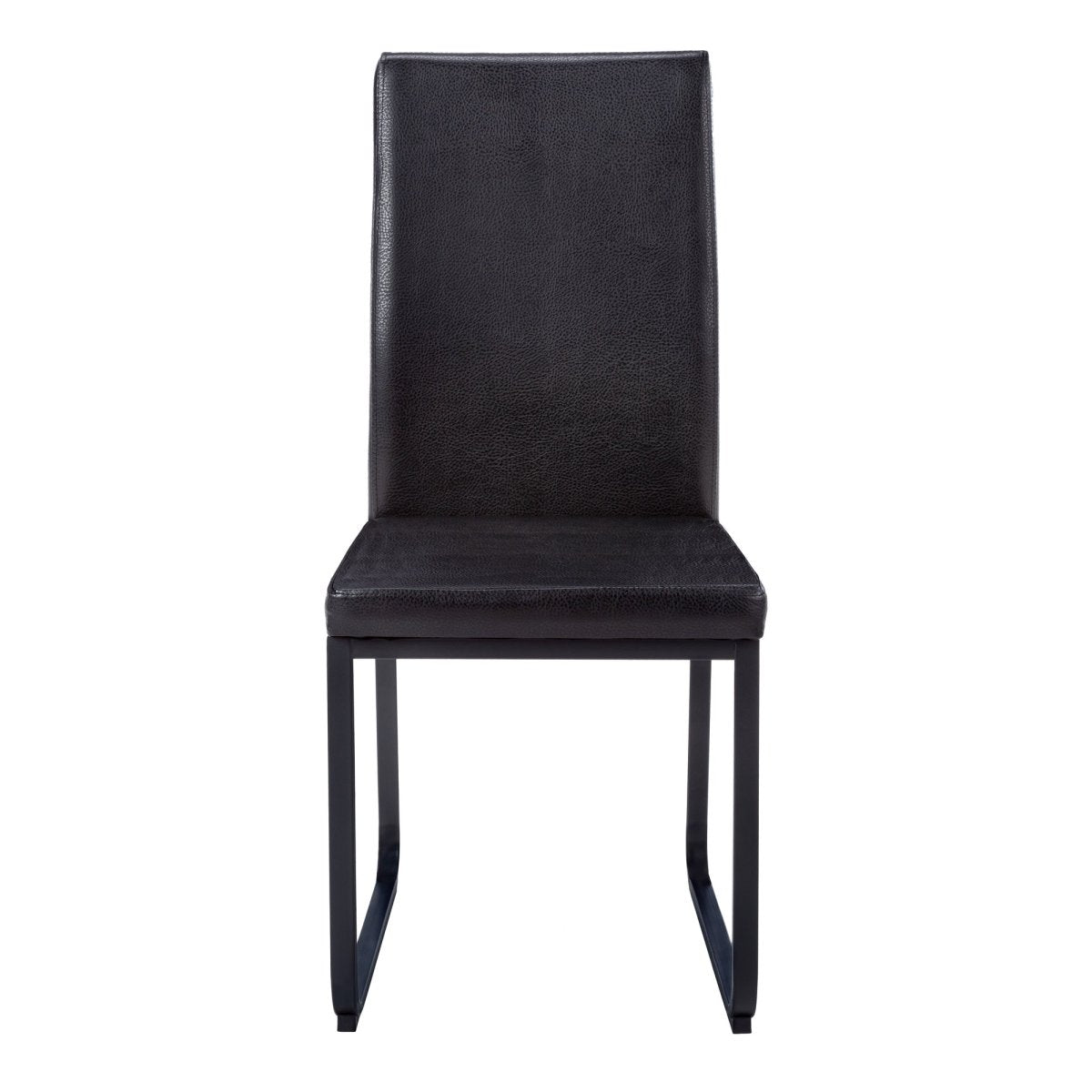 Promo PU black dining chair (set of two) - Rustic Furniture Outlet