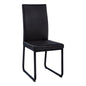 Promo PU black dining chair (set of two) - Rustic Furniture Outlet