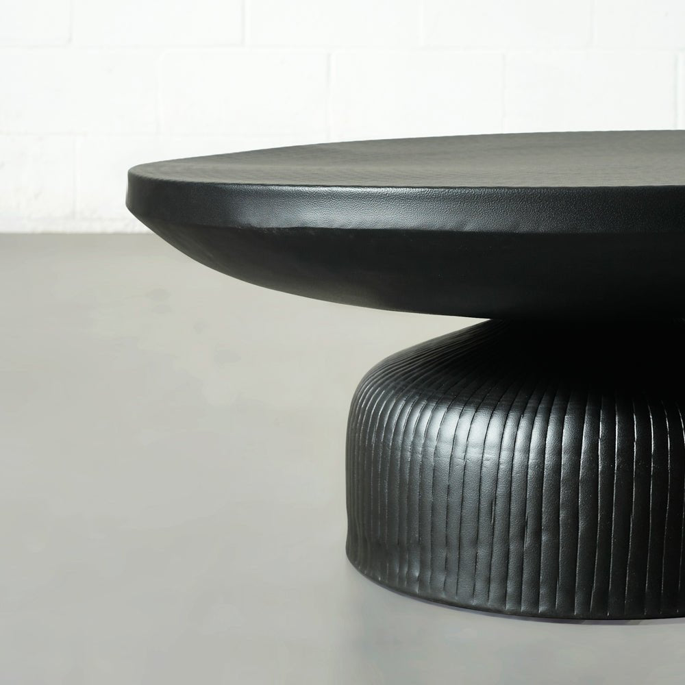 RAE - Black Metal Coffee Table - Rustic Furniture Outlet