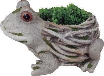 Resin constructed Frog planter - FINAL SALE - NO RETURNS - Rustic Furniture Outlet