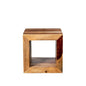 Rosewood Cube accent table - Rustic Furniture Outlet