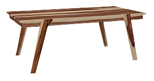 SARI - Handmade Sheesham Wood Dining Table in Natural - Rustic Furniture Outlet