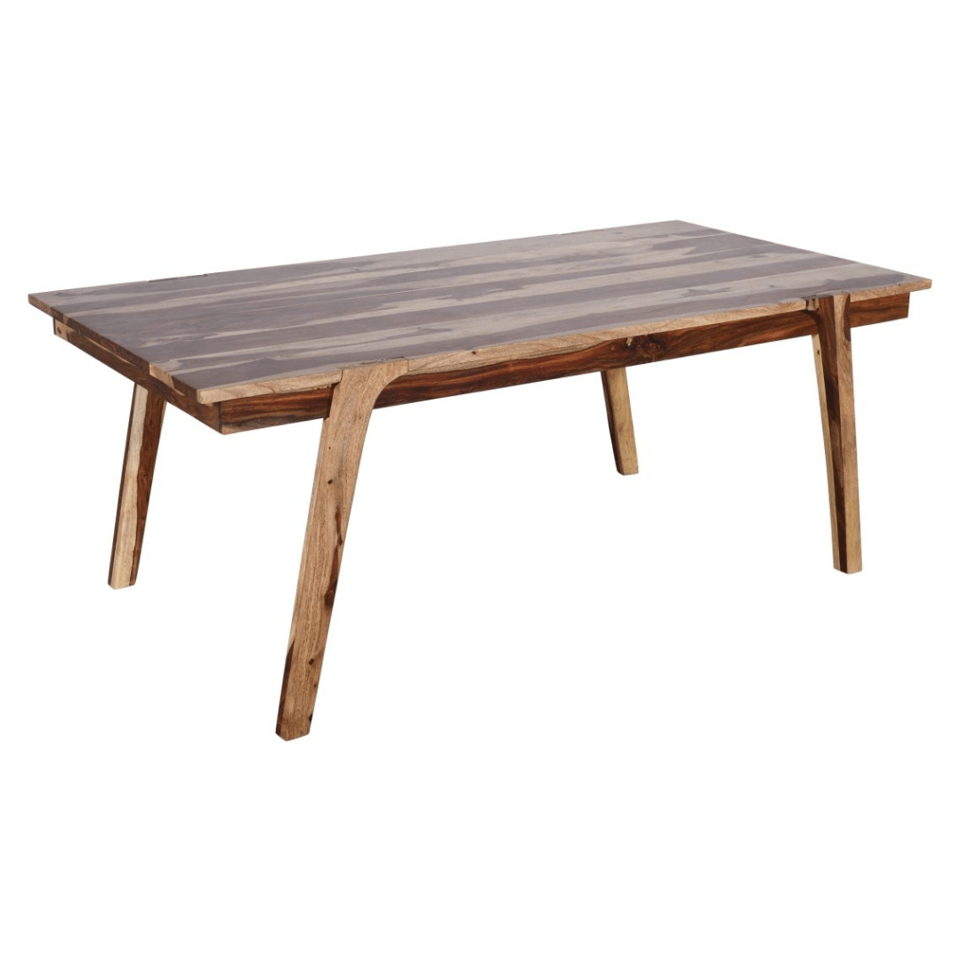 SARI - Handmade Sheesham Wood Dining Table in Natural - Rustic Furniture Outlet