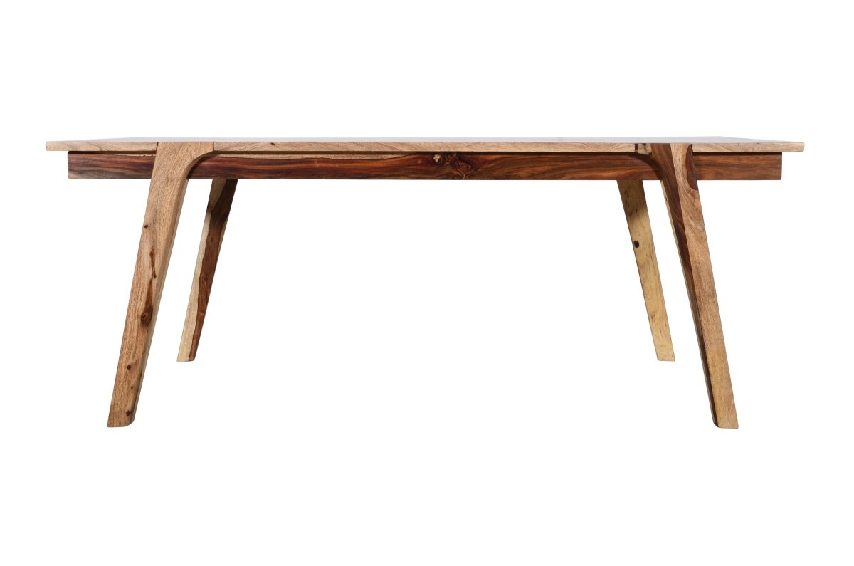 SARI - Handmade Sheesham Wood Dining Table in Natural - Rustic Furniture Outlet