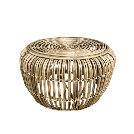 Sawana Rattan Round Coffee table - Rustic Furniture Outlet