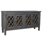 Smoke Grey Jaipur Buffet with 4 glass doors - Rustic Furniture Outlet