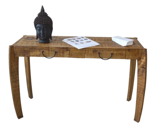 Sunburst Mango wood Console Table - Rustic Furniture Outlet