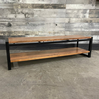 URBAN - TV cabinet with 2 open shelves - Rustic Furniture Outlet