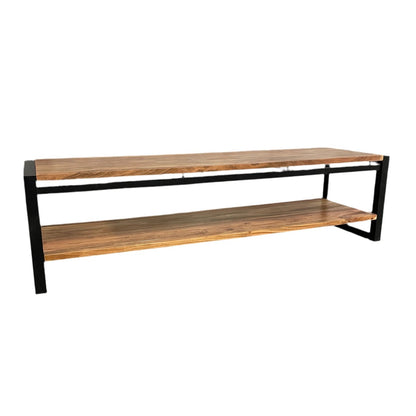 URBAN - TV cabinet with 2 open shelves - Rustic Furniture Outlet