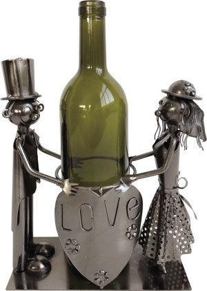 Wine Holder - Love Man & Woman - Rustic Furniture Outlet