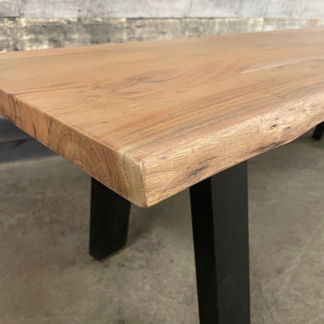 Live edge Acacia Wood Bench | Rustic Furniture Outlet