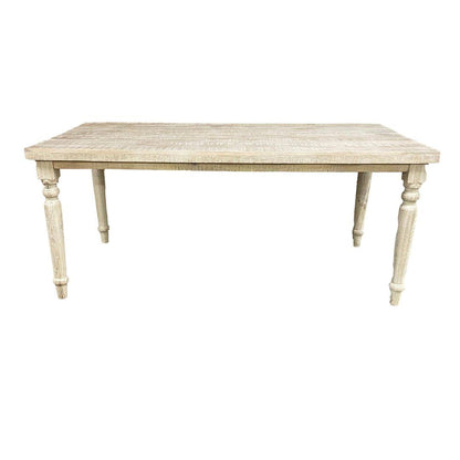 70 inch Tennessee solid wood harvest dining table - Rustic Furniture Outlet