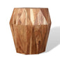 Acacia wood Diamond End Table - Rustic Furniture Outlet