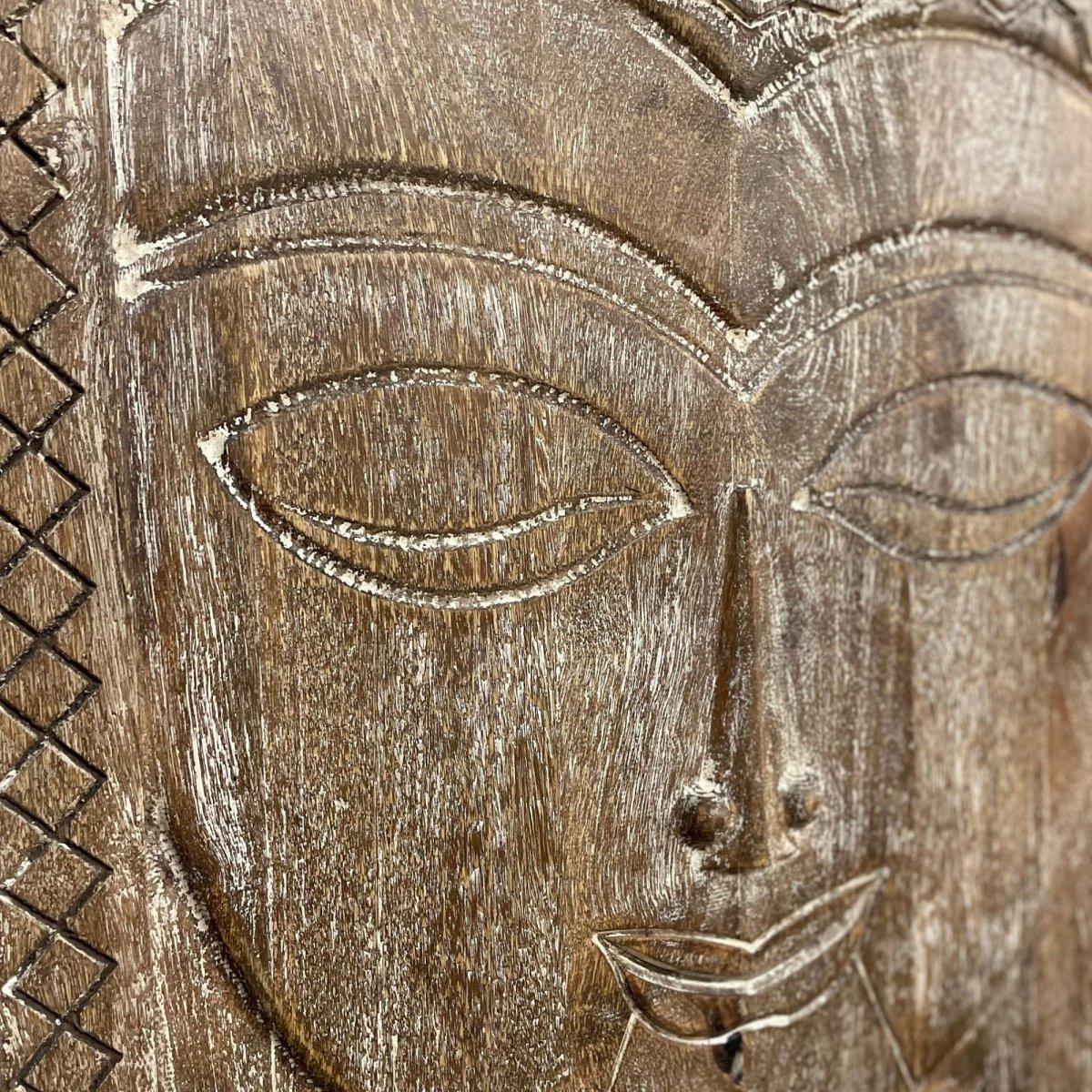 Buddha face wall panel - Rustic Furniture Outlet