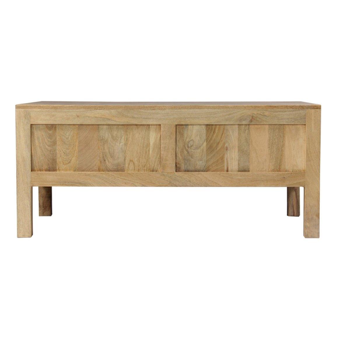 Butler Natural Mango Wood Coffee Table - Rustic Furniture Outlet