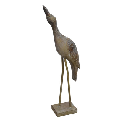 Decorative standing wooden bird - Rustic Furniture Outlet