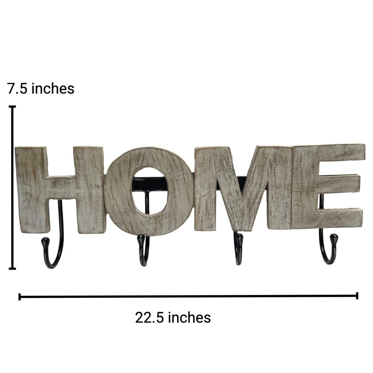 HOME - Farmhouse Wall Coat Rack - Rustic Furniture Outlet