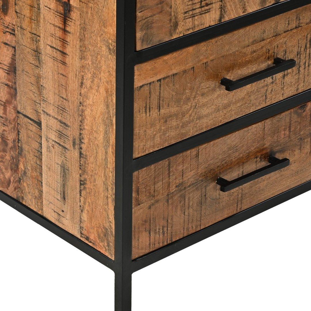 Madone Mango Wood Storage Cabinet - Rustic Furniture Outlet