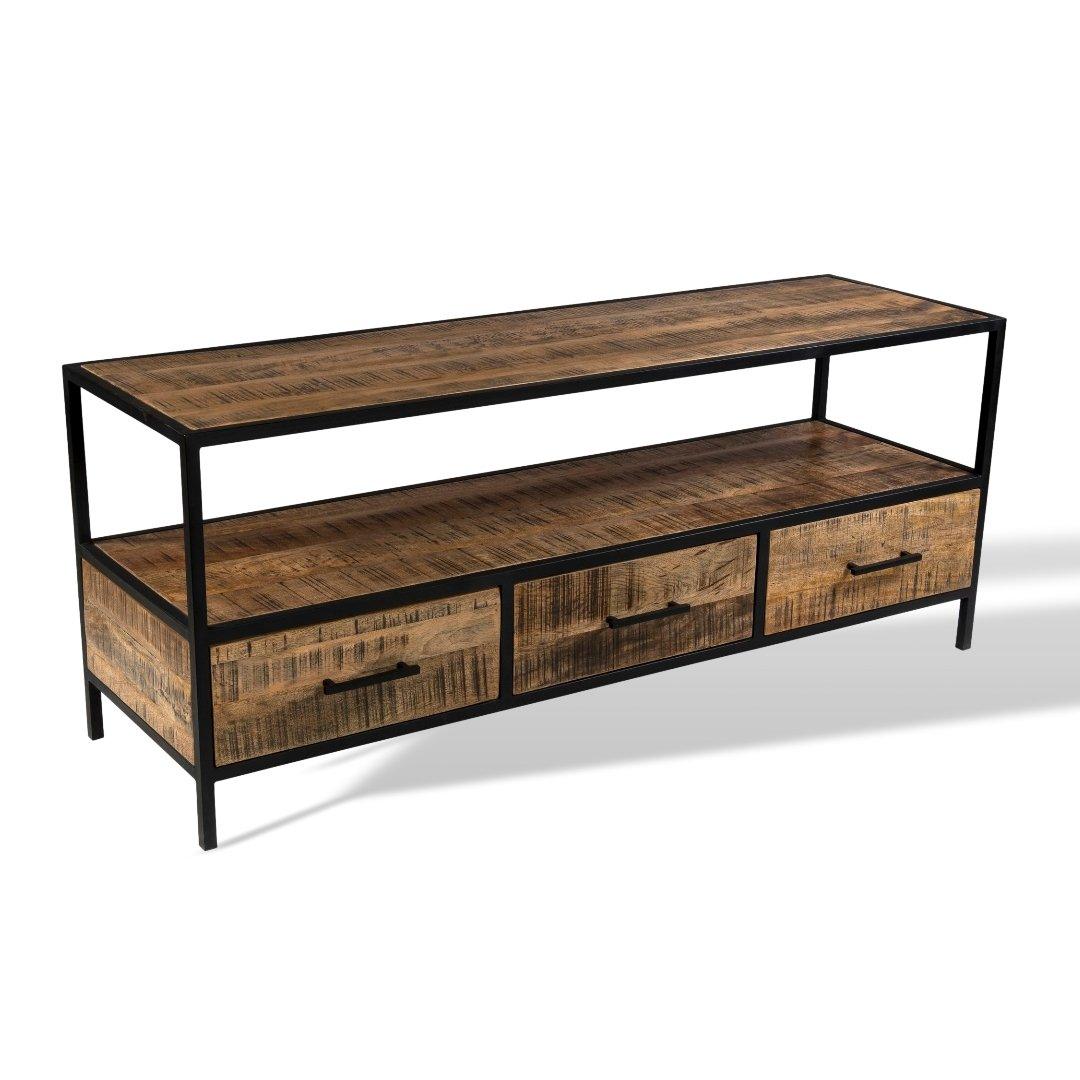 Madone Mango Wood TV Stand - Rustic Furniture Outlet