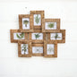 Mango Wood Multi photo frame wall hanging - Rustic Furniture Outlet