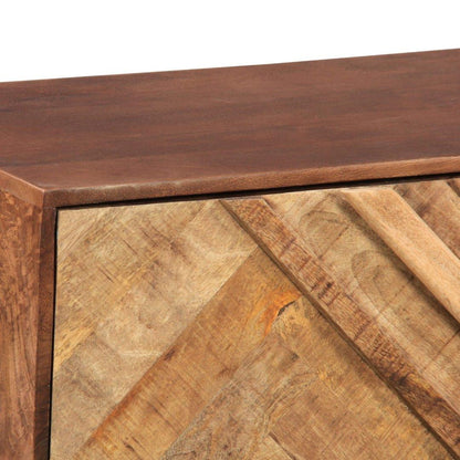 Renn Natural Mango Wood TV Stand - Rustic Furniture Outlet