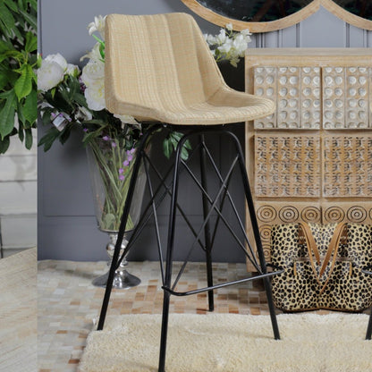 Sawana Boho Bar Stool - Rustic Furniture Outlet