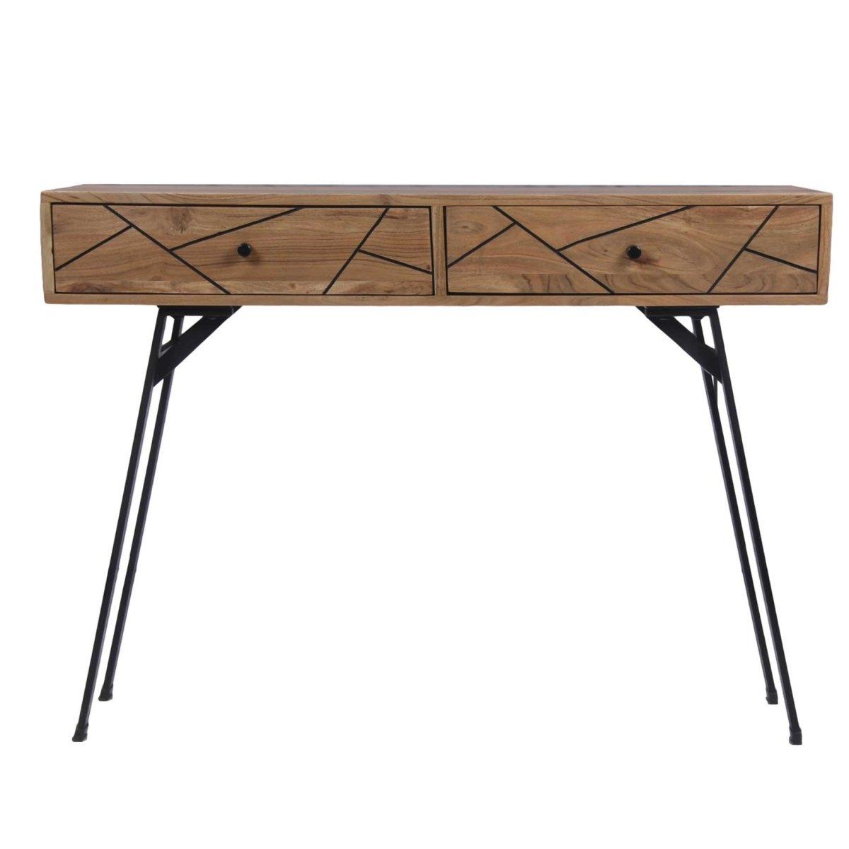 Scott Acacia wood Console Table - Rustic Furniture Outlet