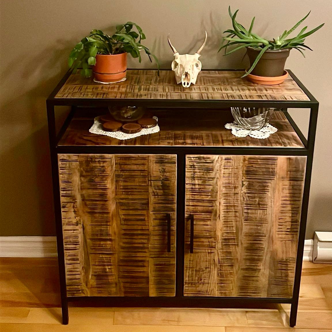 Small rustic buffet deals cabinet